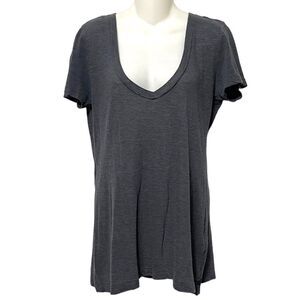 V::ROOM Women’s Soft Stretch V-Neck T-Shirt L
